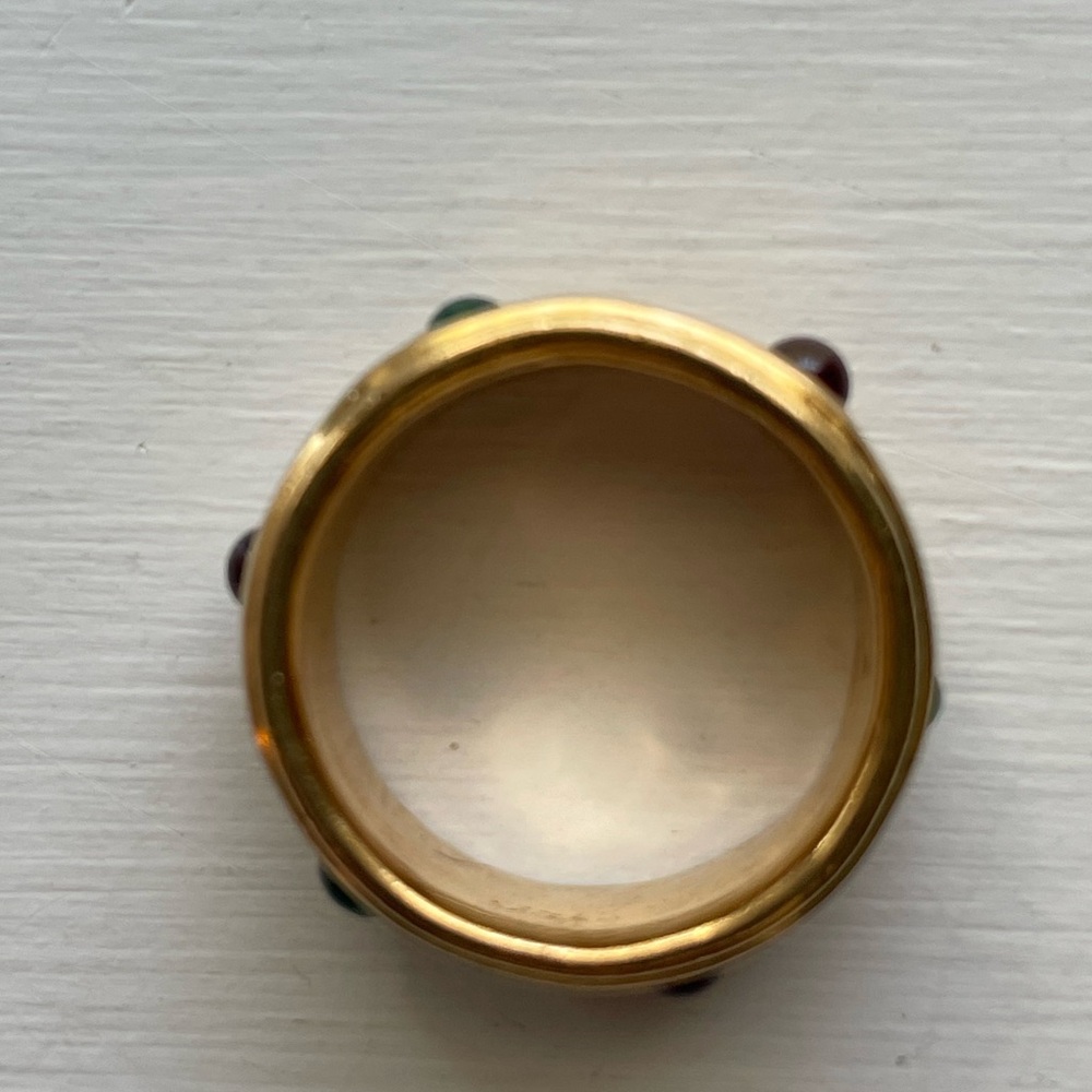 Vintage Byzantine Style Multi-Gemstone Band Ring from The Museum Company - Picture 5 of 7